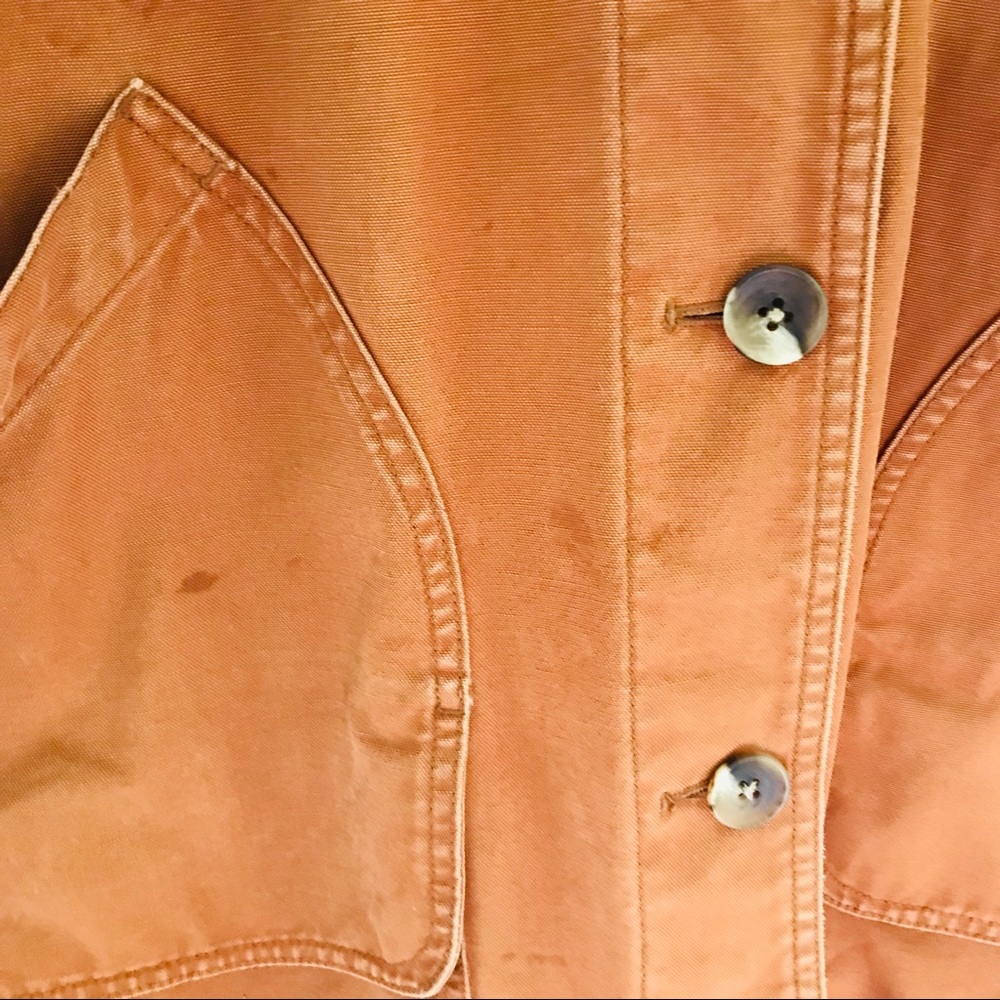 Vintage Lands End Canvas Barn Jacket Chore Coat - Picture 5 of 8